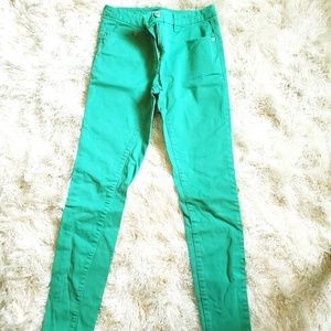 Green H&M stretch pant- size 4